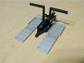 jet ranger helicopter pedals funkey 600 bell 206 3d print model - Mito3D