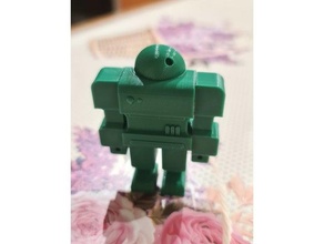 combat robot articulé jouet 3d print model - Mito3D