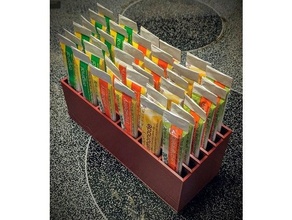 true lemon lemonade packet organizer display stand kitchen pantry rack 3d print model - Mito3D