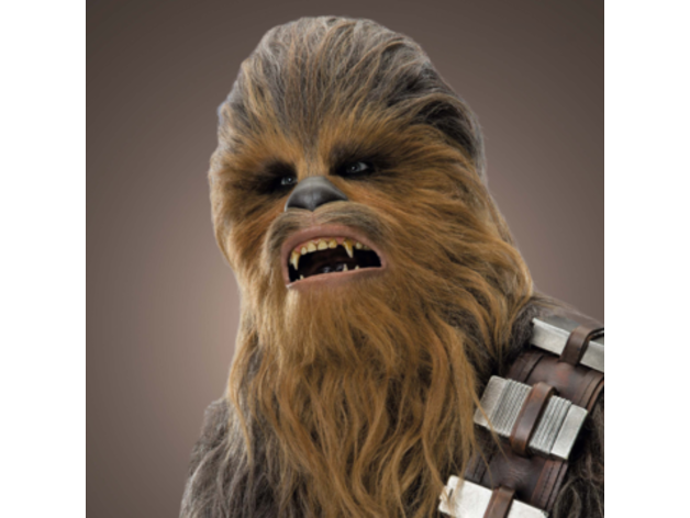 wookie helmet stand chewbacca display mount star wars tarfful 3D print model - Mito3D