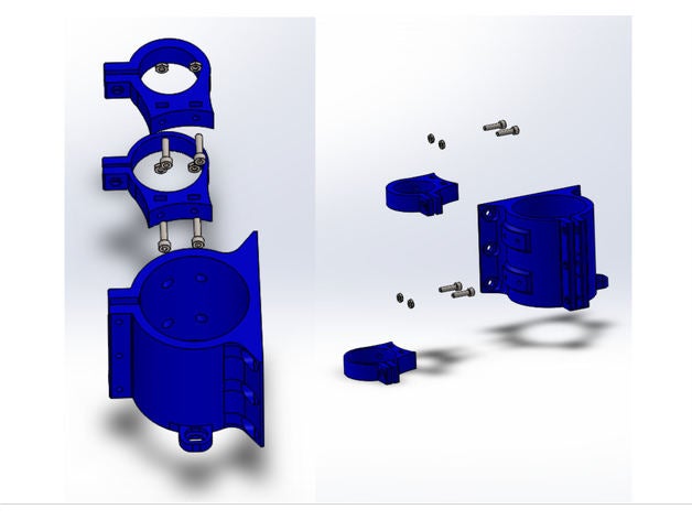 modifica racchette polvere v50 rscnc32 65mm 3D print model - Mito3D
