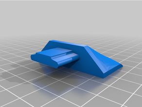 angled track piece 3d print model - Mito3D