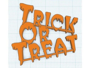 halloween - trick treat 3d print model - Mito3D