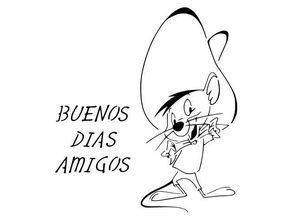 speedy gonzales stencil 2 cartoon immigrants immigration looney tunes mexican mexico mouse spanish warnerbros 3d print model - Mito3D