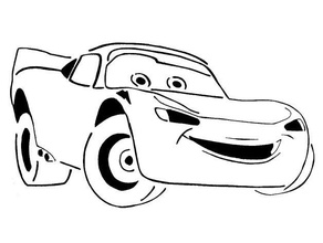 foudre McQueen pochoir voitures disney Pixar 3d print model - Mito3D