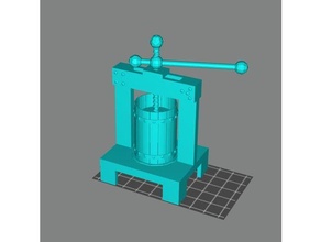 wine press 28mm supports resin 3d print model - Mito3D