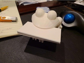 Frosch Brille Unternehmen Karte Halter Unterstützung Tier niedlich Farbe Wasser 3d print model - Mito3D