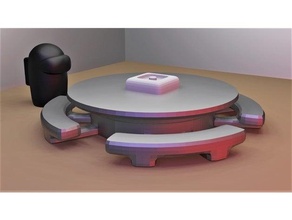 us cafetería mesa emergencia botón 3d print model - Mito3D