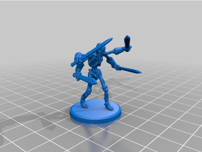 túmulo guardião 4 braços esqueleto rpg 3d print model - Mito3D