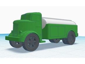escala 1945 gmc coeficiente tanque caminhão corpo chassis 3d print model - Mito3D