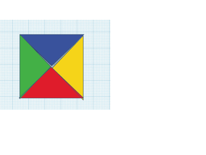 üçgenler altıgen gon 3d print model - Mito3D
