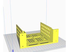 agile montage rack gigaoctet brix 2020 extrusion électronique enceinte laboratoire monter portable grille pouces 3d print model - Mito3D