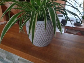 esconderijo Panela decoração flor vaso 3d print model - Mito3D