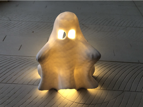 halloween ghost tea light holder 2020 cool ideas cute decor hug tealight 3d print model - Mito3D
