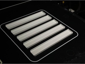 anpassbar parametrisch LED Streifen Diffusor 3d print model - Mito3D