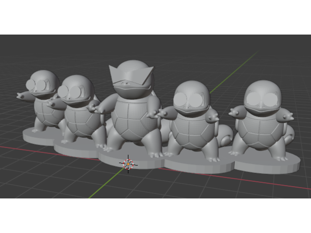 squirtle squadra 3D print model - Mito3D