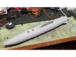 freewing f-16 drop tank airplane bomb f16 falcon fighting fuel jet ordnance plane rc viper 3d print model - Mito3D