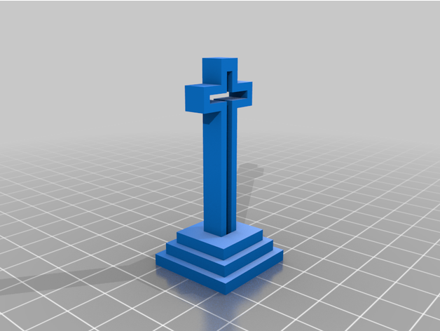 cross monument 3D print model - Mito3D