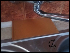 sink flat drainer c47 simple sponge dra holder water 3d print model - Mito3D