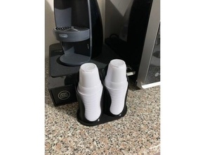 porta bicchieri da caff - coffee cup holder 3d print model - Mito3D