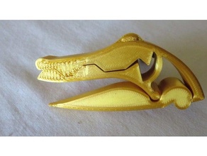 alligator chip clip head bag cooking gadget gator household kitchen tool 3d print model - Mito3D