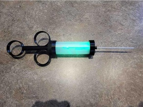 glowing syringe plague doctor mad scientist 3d print model - Mito3D
