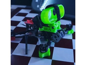 tinyhawk 2 freestyle insta360 montare telecamera drone pattini 3d print model - Mito3D