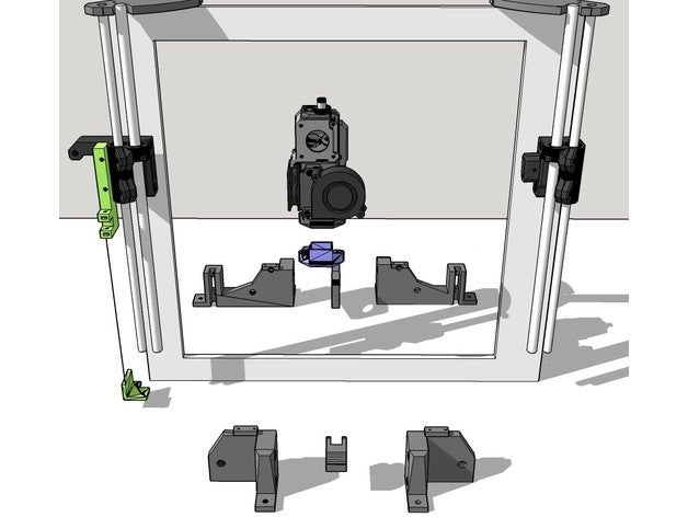 tronxy zonestar p802m multi axis revisione pacco orso exxa 10 mk3s opzionale Bowden riciclato estrusore 3D print model - Mito3D