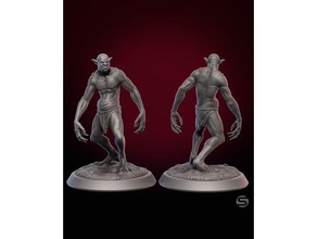 Troll miniatura juego mesa criatura monstruo rpg 3d print model - Mito3D