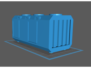fütüristik sandık astra militarum Kutu konteyner Grimdark gelecek koruma imparatorluk imperium makine kült mekanikum tamirci deniz sektör Nakliye 3d print model - Mito3D