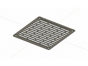 140mm fan grille brick sliger pattern 3d print model - Mito3D