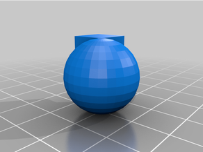 sfera assorbito cubo 3d print model - Mito3D