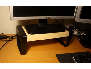 monitör ayakta durmak ergonomik ofis ekipman iş 3d print model - Mito3D