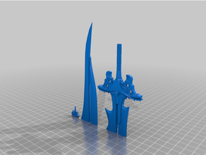 ikiz stinger final fantezi vii yeniden bulut çekişme Kostüm oyunu destek 7 silah 3d print model - Mito3D