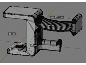modern Tabelle Kopfhörer Halter Unterstützung verlängert bearbeiten 3d print model - Mito3D