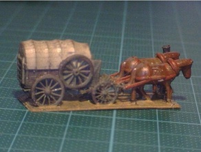 napoleonics - chuck wagon 1zu160 28mm artillery french historical napoleonic soldiers wargaming war gaming wheeled vehicle 3d print model - Mito3D