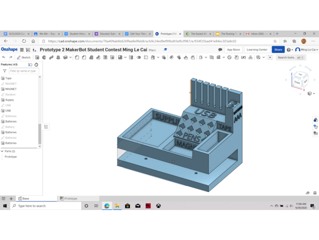 Makerbot proje studentdesignchalenge studentdesignchalleng 3D print model - Mito3D