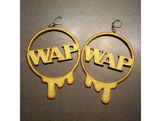 wap earrings cardi 3D print model - Mito3D