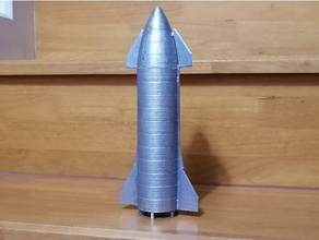 spacex sn8 scale model starship 3d print model - Mito3D