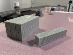 40' Nakliye konteyner n scale 1 160 1160 elegoo Mars profesyonel intermodal reçine yazıcı sla Tesla 3d print model - Mito3D