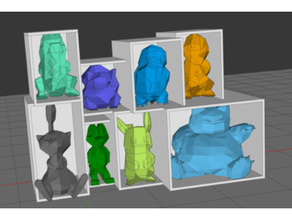 poli Pokemon organizzatore scatola freddo umido divertimento 3d print model - Mito3D