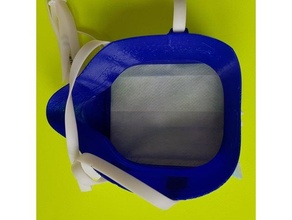 anti fog covid 19 máscara facial suporte 3d print model - Mito3D