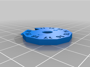 sided hp counter dials 3d print model - Mito3D