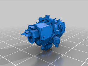 Hölle Mörder Roboter Chaos Dezimator epic40k Epos Rahmen 3d print model - Mito3D