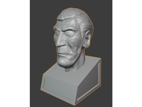 Boris Karloff sculpter Halloween sculpture 3d print model - Mito3D