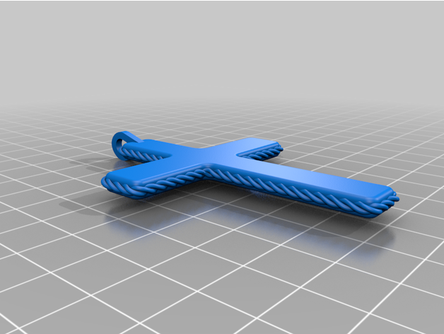 Christian katholisch Kreuz Halskette 3D print model - Mito3D