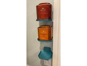 harney & sons tea tin shelf octagonal 3d print model - Mito3D