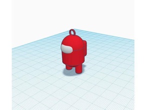 among us keychain keychains 3d print model - Mito3D