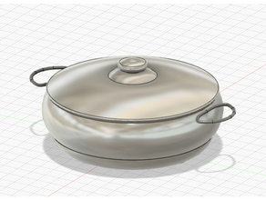 cacerola fbx stl 3dmodel Horno cocina puchero 3d print model - Mito3D