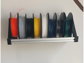 filament spool holder wall mounted mount 3d print model - Mito3D